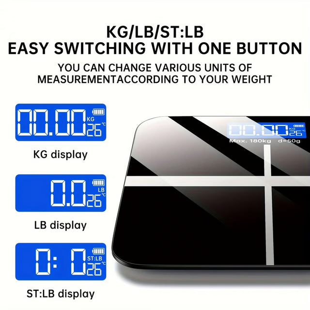 Digital Weight Machine for Body Weight with LCD Display